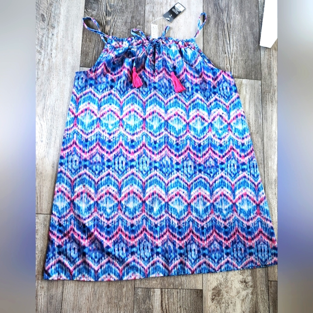 Trendy Vibes Spaghetti Strap Mini Dress, Cover Up, Tunic Top